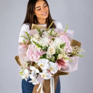 orchidée rose